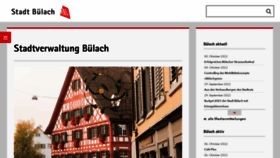What Buelach.ch website looked like in 2022 (1 year ago)