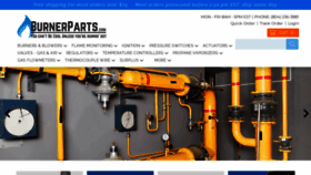 What Burnerparts.com website looked like in 2022 (1 year ago)