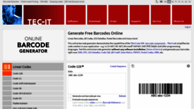 What Barcode.tec-it.com website looked like in 2022 (1 year ago)