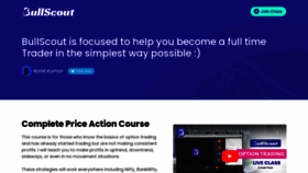 What Bullscout.in website looked like in 2022 (3 years ago)