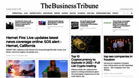What Businesstribune.org website looked like in 2022 (1 year ago)