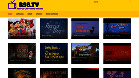 What B98.tv website looked like in 2022 (1 year ago)