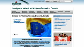 What Bienvenuenb.ca website looked like in 2022 (1 year ago)
