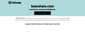 What Bearshare.com website looked like in 2022 (1 year ago)