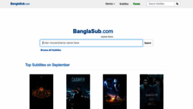 What Banglasub.com website looked like in 2022 (1 year ago)