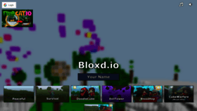 What Bloxd.io website looked like in 2022 (1 year ago)