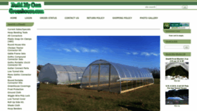 What Buildmyowngreenhouse.com website looked like in 2022 (1 year ago)