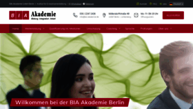 What Bia-akademie.de website looked like in 2022 (1 year ago)