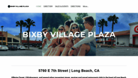 What Bixbyvillageplaza.com website looked like in 2022 (1 year ago)