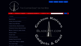 What Bladeart.com website looked like in 2022 (1 year ago)