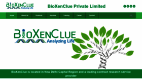 What Bioxenclue.com website looked like in 2022 (1 year ago)