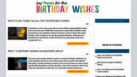 What Birthdaythankyou.com website looked like in 2022 (1 year ago)