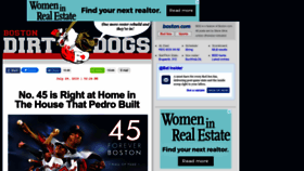 What Bostondirtdogs.com website looked like in 2022 (1 year ago)