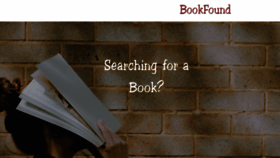 What Bookfound.com website looked like in 2022 (1 year ago)