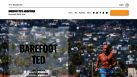 What Barefootted.com website looked like in 2022 (1 year ago)