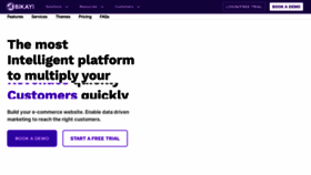 What Bikayi.com website looked like in 2022 (1 year ago)
