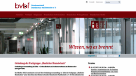 What Bvbf-brandschutz.de website looked like in 2022 (1 year ago)