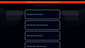 What Blockbuster.com.au website looked like in 2022 (1 year ago)