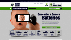 What Batterygiant.com website looked like in 2022 (1 year ago)