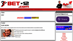 What Bet-12.com website looked like in 2022 (1 year ago)