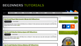 What Beginners-tutorials.info website looked like in 2022 (1 year ago)