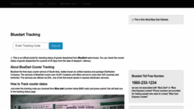 What Bluedarttracking.in website looked like in 2022 (1 year ago)