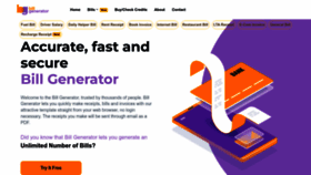 What Billgenerator.in website looked like in 2022 (1 year ago)