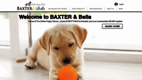 What Baxterandbella.com website looked like in 2022 (1 year ago)