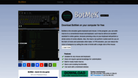 What Botmek.com website looked like in 2022 (1 year ago)