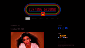 What Burningtheground.net website looked like in 2022 (1 year ago)