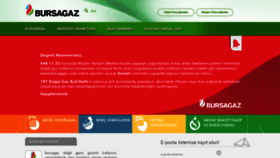 What Bursagaz.com website looked like in 2022 (1 year ago)