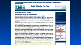 What Buildwebsite4u.com website looked like in 2022 (1 year ago)
