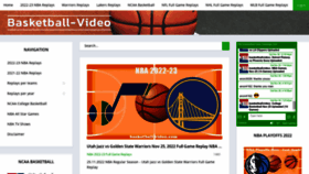 What Basketball-video.com website looked like in 2022 (1 year ago)