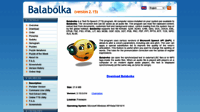 What Balabolka.site website looked like in 2022 (1 year ago)