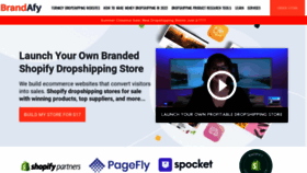 What Brandafy.com website looked like in 2022 (1 year ago)