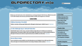 What Blpdirectory.info website looked like in 2022 (1 year ago)