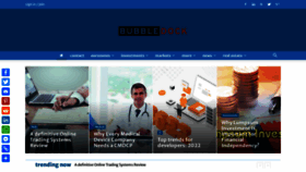 What Bubbledock.com website looked like in 2022 (1 year ago)