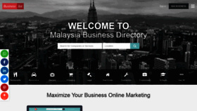 What Businesslist.my website looked like in 2022 (1 year ago)