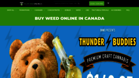 What Buymyweedonline.ca website looked like in 2022 (1 year ago)