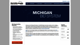 What Bid4michigan.com website looked like in 2022 (1 year ago)