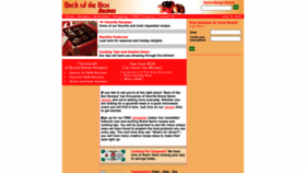 What Backofthebox.com website looked like in 2022 (1 year ago)