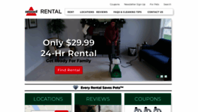 What Bissellrental.com website looked like in 2022 (1 year ago)