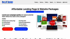 What Buylandingpagedesign.com website looked like in 2022 (1 year ago)