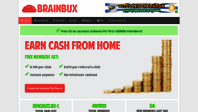 What Brainbux.com website looked like in 2022 (1 year ago)