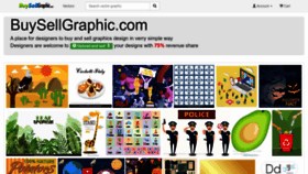 What Buysellgraphic.com website looked like in 2022 (1 year ago)