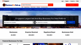 What Businessforsale.sg website looked like in 2022 (1 year ago)