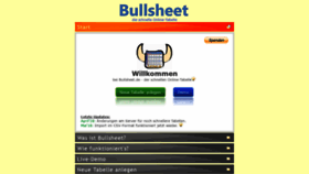What Bullsheet.de website looked like in 2022 (1 year ago)