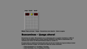 What Buscaminas.eu website looked like in 2022 (2 years ago)