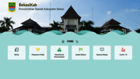 What Bekasikab.go.id website looked like in 2022 (1 year ago)