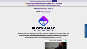 What Blockaway.net website looked like in 2022 (3 years ago)